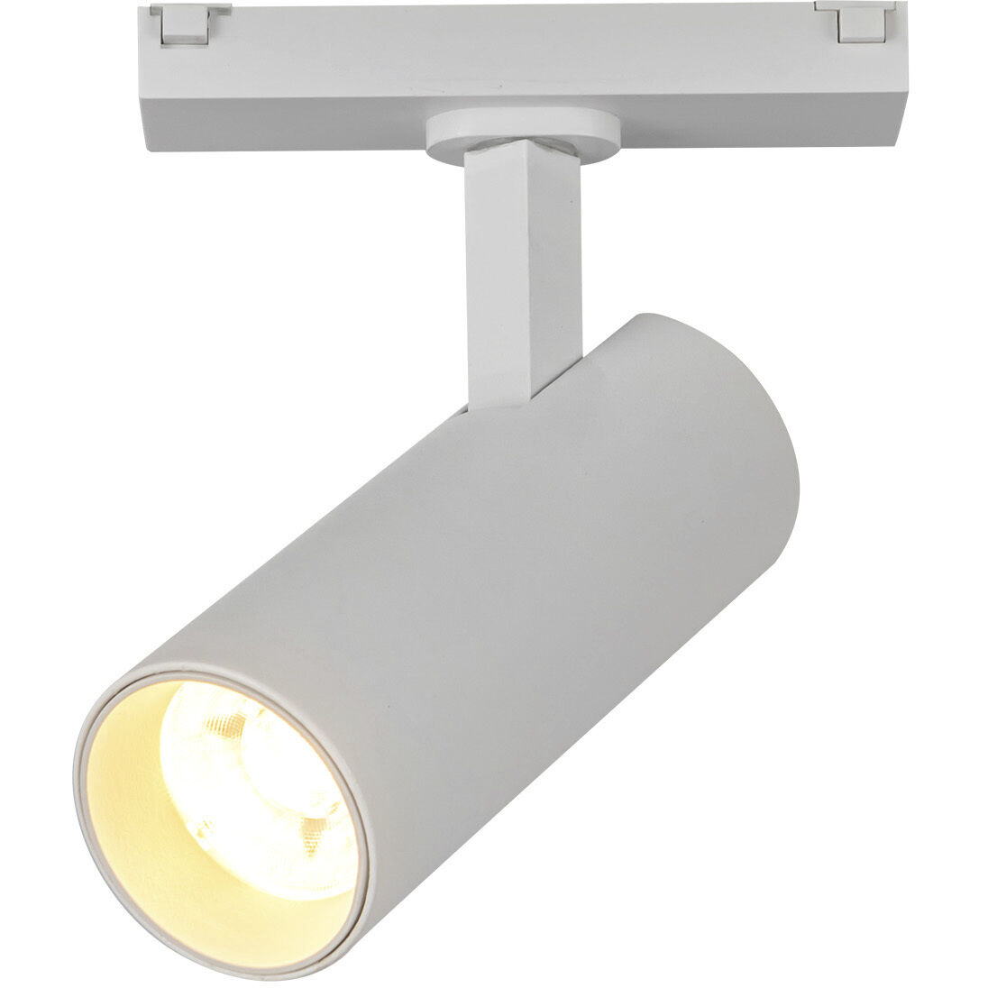 Paolo 48V DC White Trilo Track Directional Light Ceiling Light in White Baffle