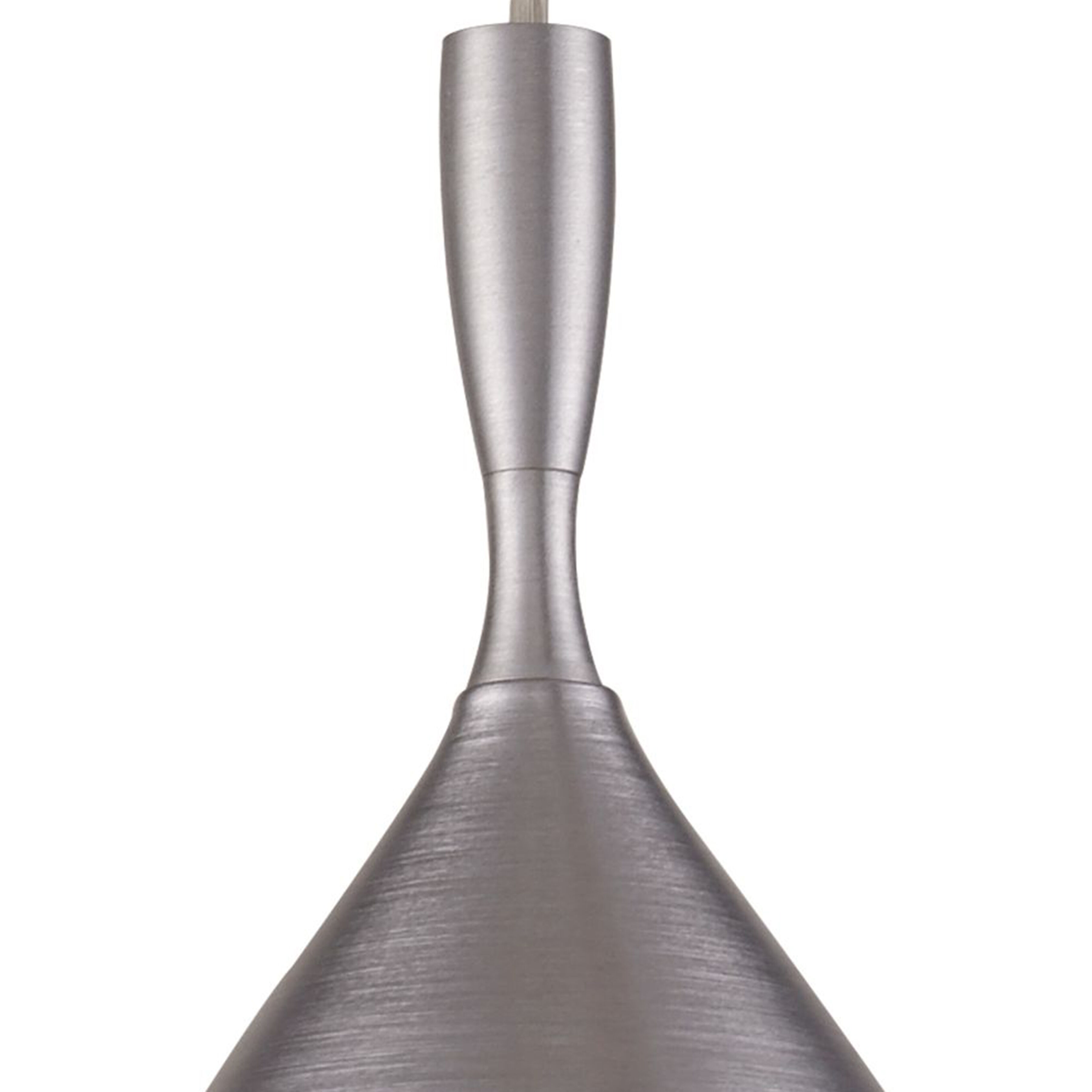 Spun Aluminum 1 Light 7 inch Aluminum Mini Pendant Ceiling Light