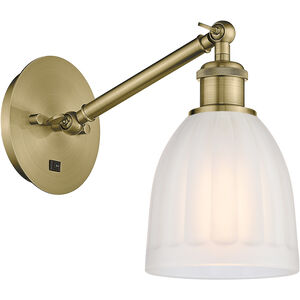 Ballston Brookfield LED 6 inch Antique Brass Sconce Wall Light