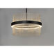 Chimes WiZ LED 23.75 inch Black and Satin Nickel Single Pendant Ceiling Light