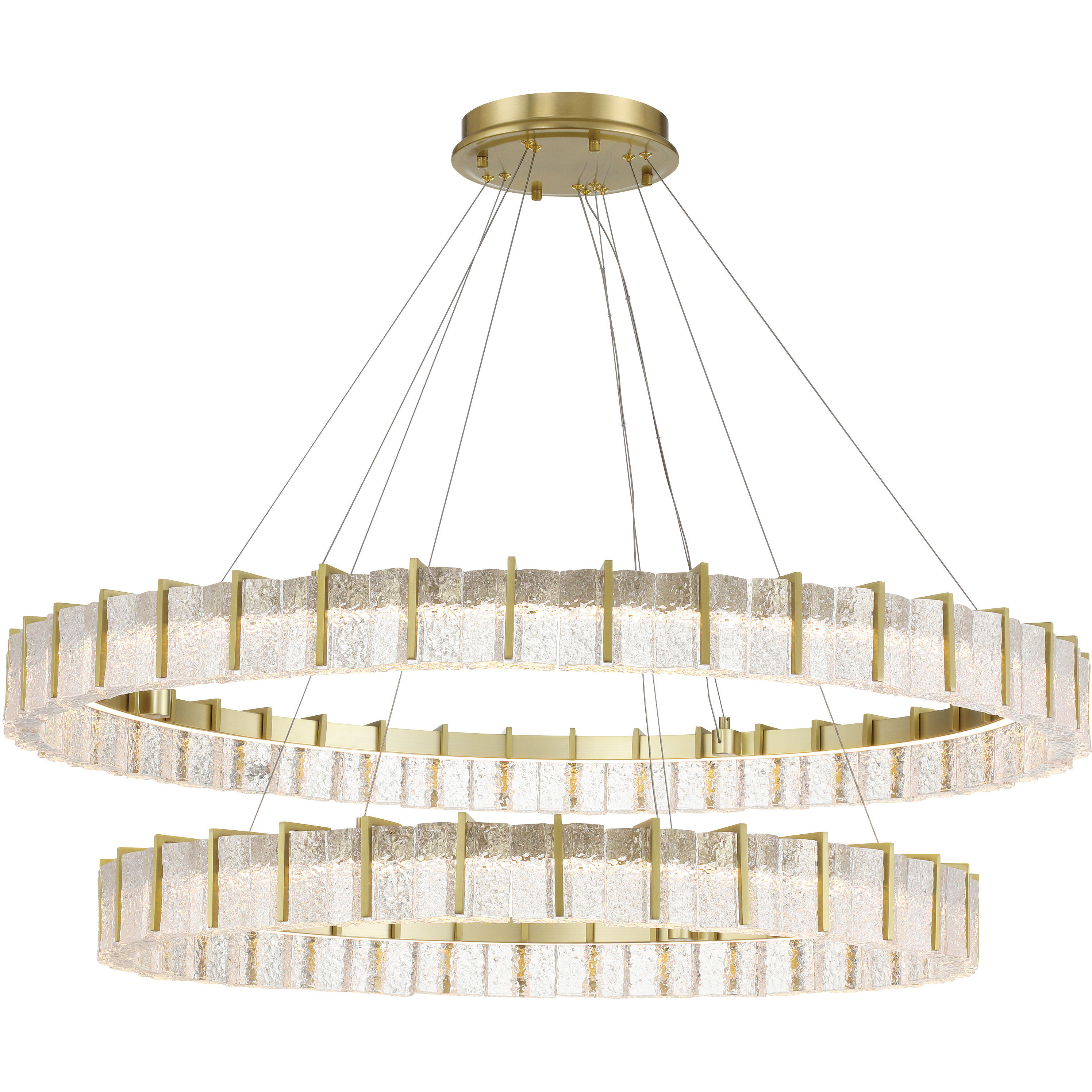Sevryn LED 44.5 inch Soft Brass Chandelier Ceiling Light