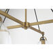 Sommersby 4 Light 30 inch Legacy Brass and Matte Coal Chandelier Ceiling Light