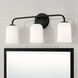 Lawson 3 Light 23.5 inch Matte Black Vanity Light Wall Light