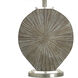 Silver Burst 28 inch 100.00 watt Brushed Grey and Brown Table Lamp Portable Light