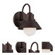 Astro 1 Light 9 inch Architectural Bronze Exterior Wall Mount