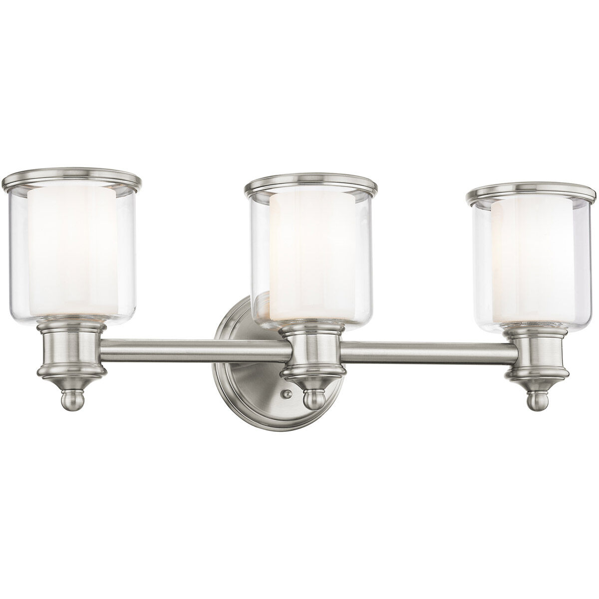 Middlebush 3 Light 24 inch Brushed Nickel Bath Vanity Wall Light