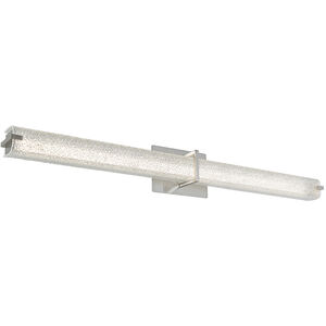 Squire LED 37.6 inch Brushed Nickel Bath Vanity Light Wall Light