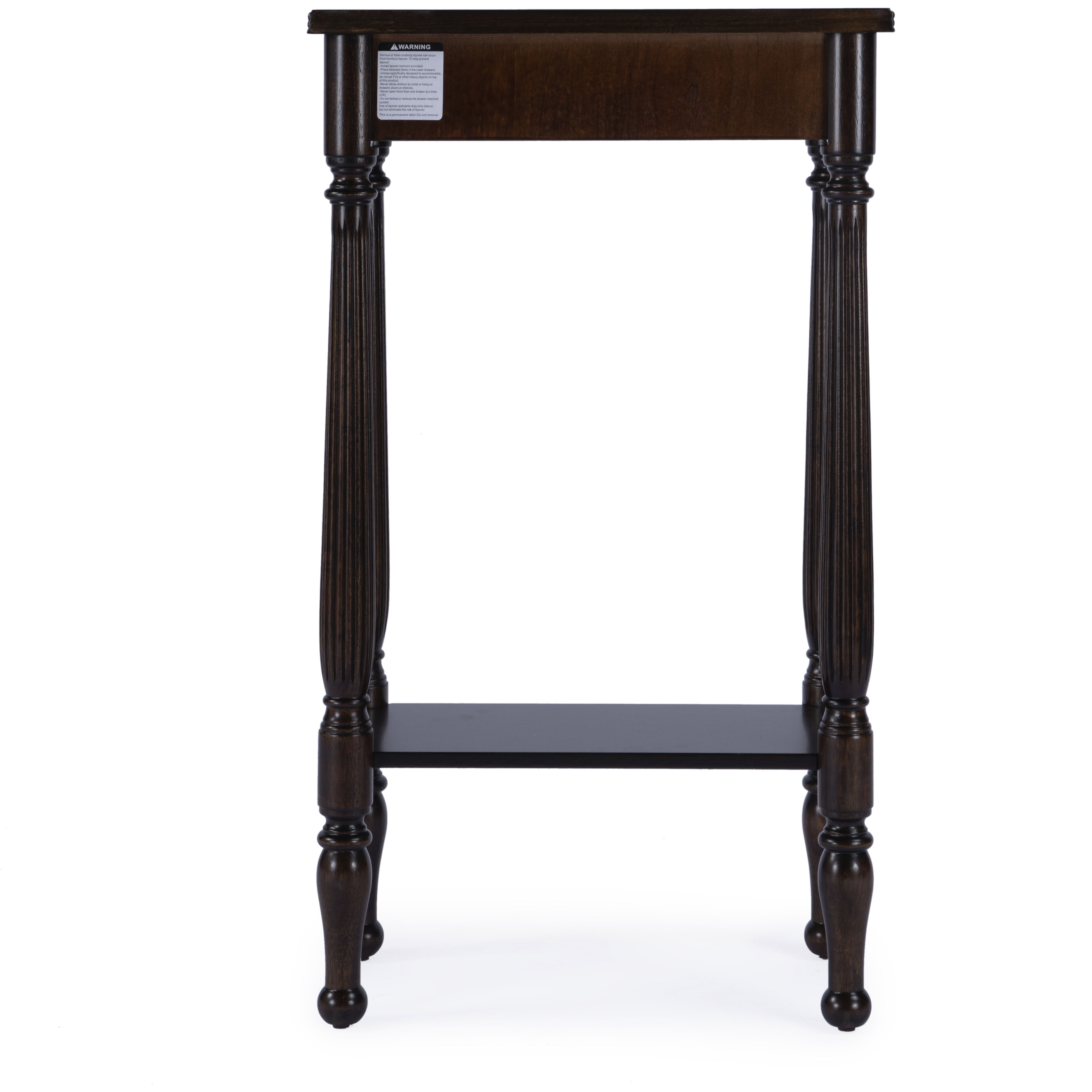 Masterpiece Whitney  18 X 9 inch Rubbed Black Console/Sofa Table