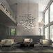 Suspenders LED 78.25 inch Satin Black Chandelier Ceiling Light
