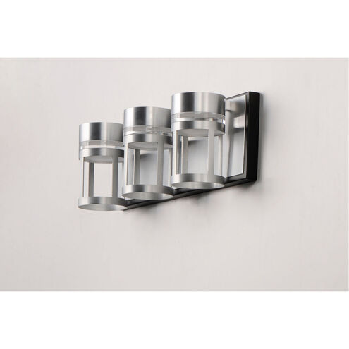 Accord LED 18 inch Black and Brushed Aluminum Bath Vanity Light Wall Light