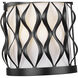 Harden 2 Light 8 inch Matte Black Wall Sconce Wall Light