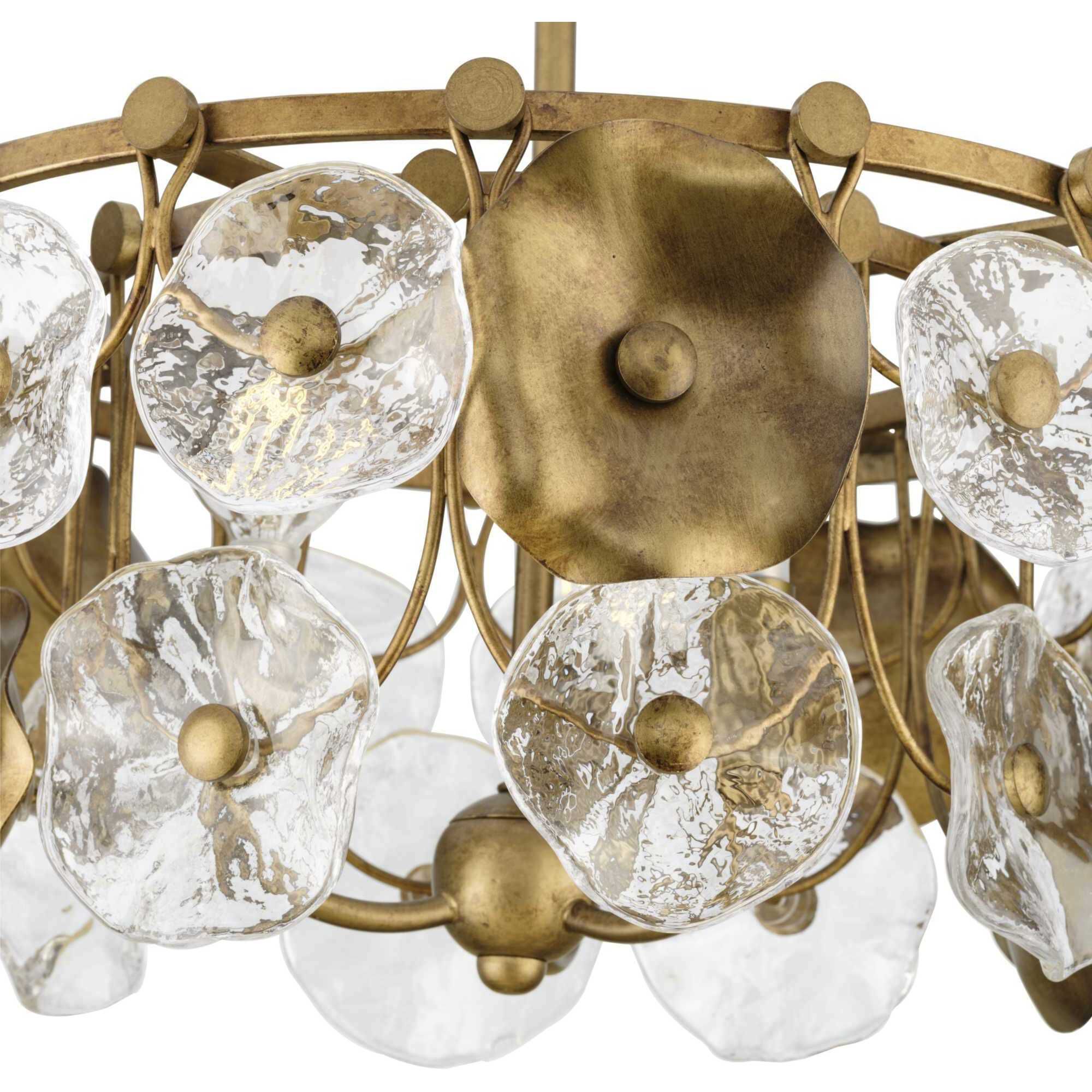 Loretta 3 Light 18 inch Gold Ombre Pendant Ceiling Light, Design Series