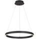 Lunar 23.5 inch Matte Black Pendant Ceiling Light