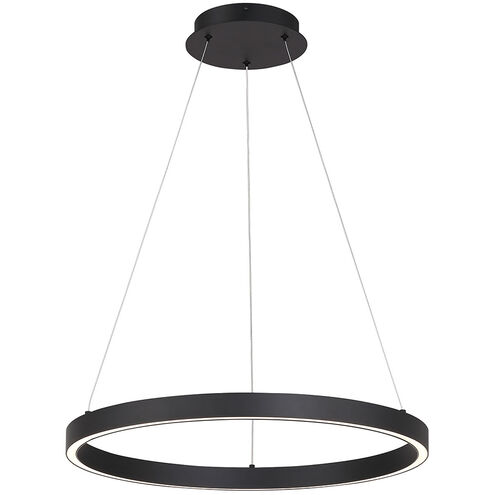 Lunar 23.5 inch Matte Black Pendant Ceiling Light