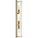 Veil 3 Light 4.75 inch Legacy Brass Vanity Light Wall Light