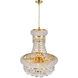 Empire 6 Light 14 inch Gold Chandelier Ceiling Light