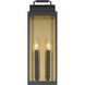 Calandra 2 Light 22 inch Sand Coal Black and Legacy Brass Outdoor Wall Lantern