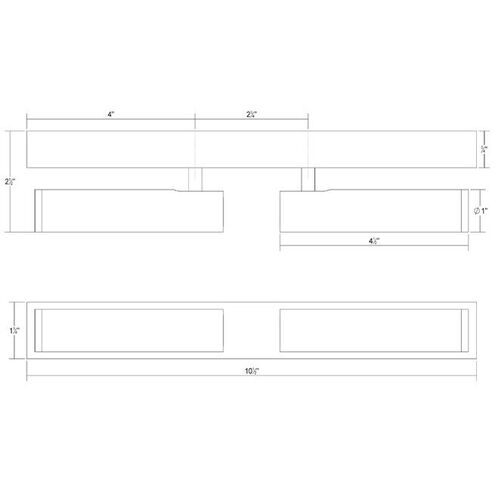 Haim LED 11 inch Textured Black Flush-Mount Ceiling Light