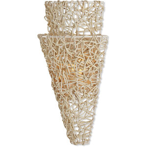 Birdlore 1 Light 11.5 inch Vanilla and Bleached Natural Wall Sconce Wall Light