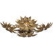 Alithea 5 Light 45.25 inch Antique Brass Semi-Flush Mount Ceiling Light
