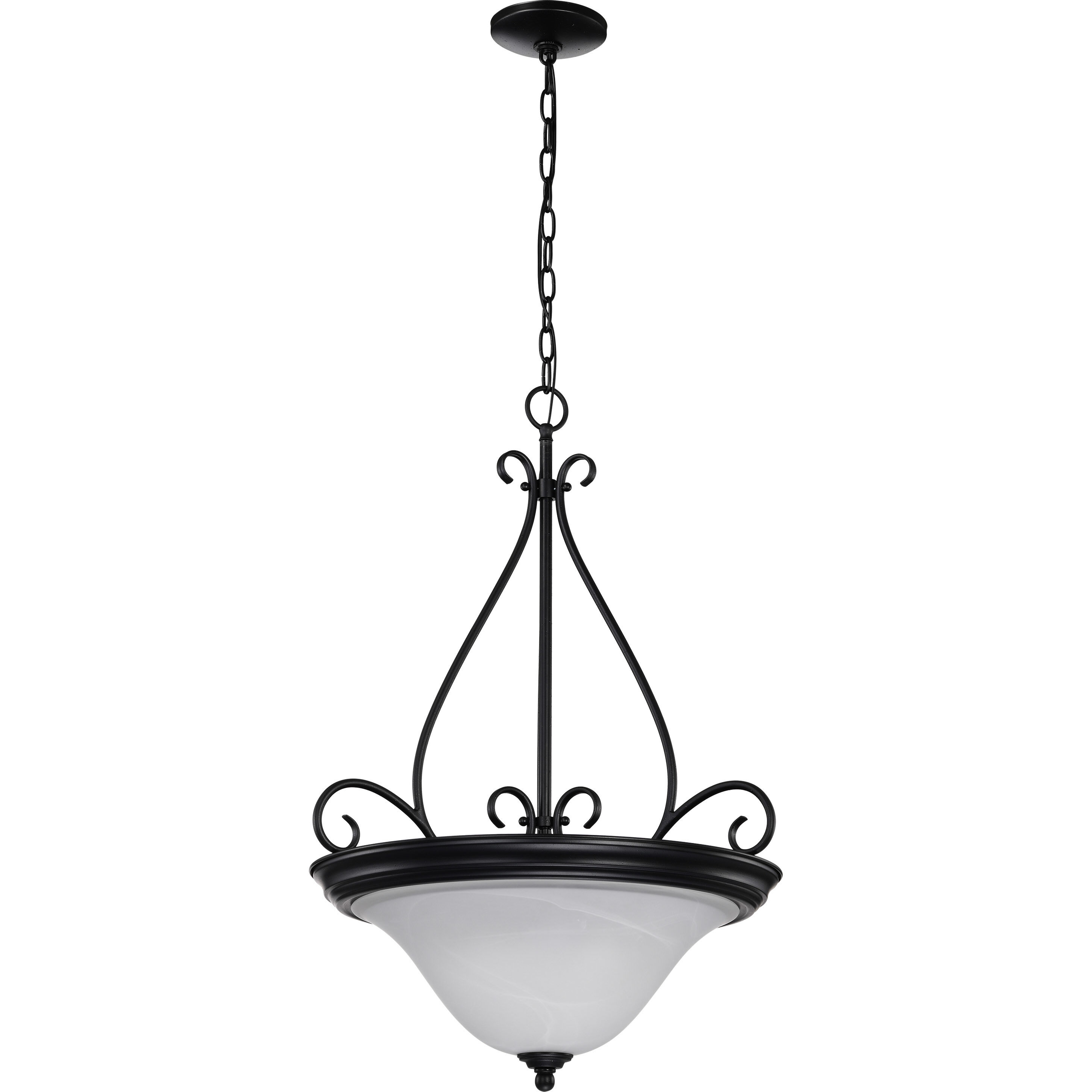 Castillo 3 Light 20.5 inch Textured Black Pendant Ceiling Light