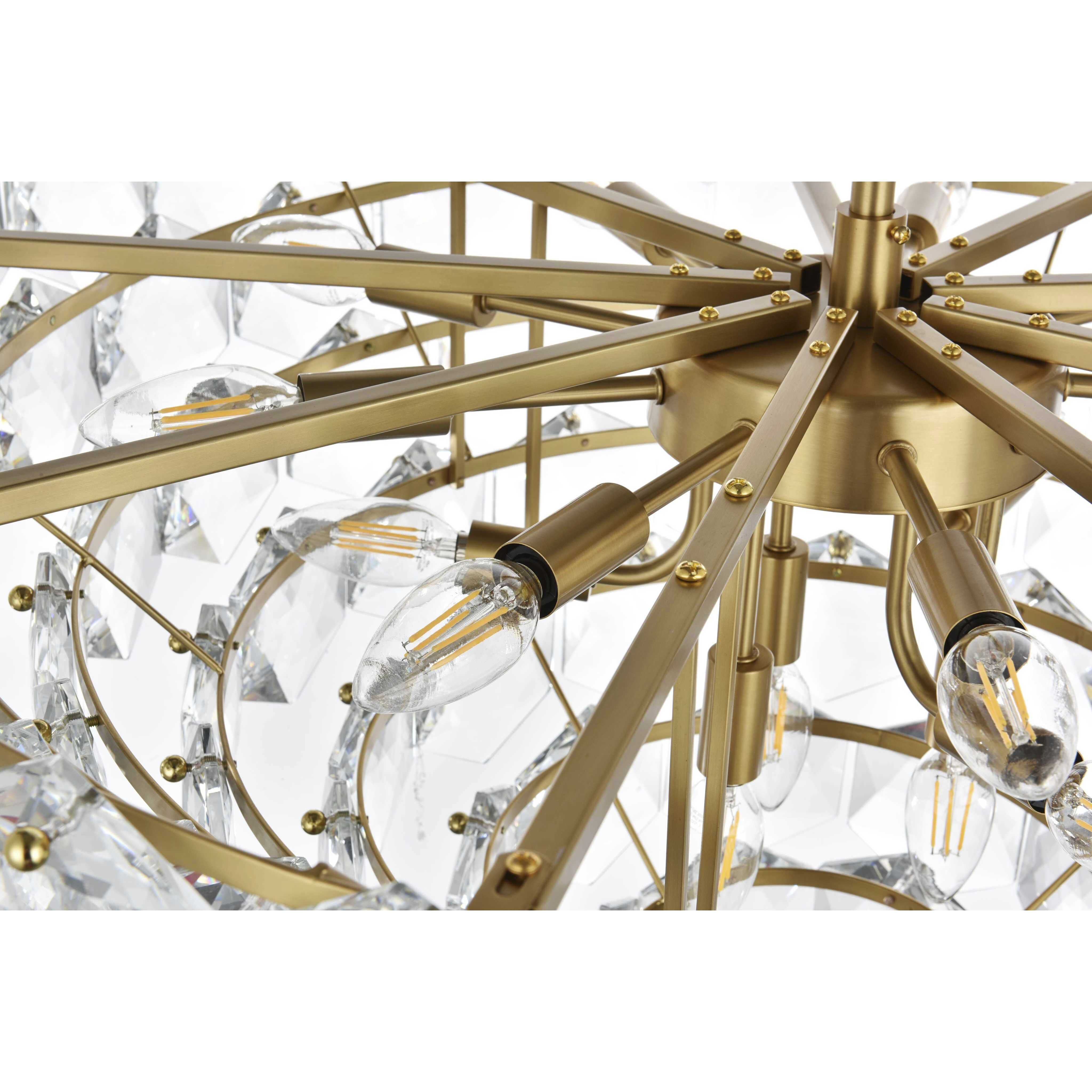 Adaline 15 Light 32 inch Satin Gold Chandelier Ceiling Light