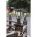 Talbot 1 Light 18.5 inch Oil Rubbed Bronze Outdoor Pier Mounted Fixture in Seedy Glass