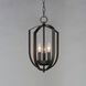 Provident 3 Light 10 inch Black Chandelier Ceiling Light