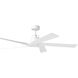 Aspen 56 inch Matte White Ceiling Fan