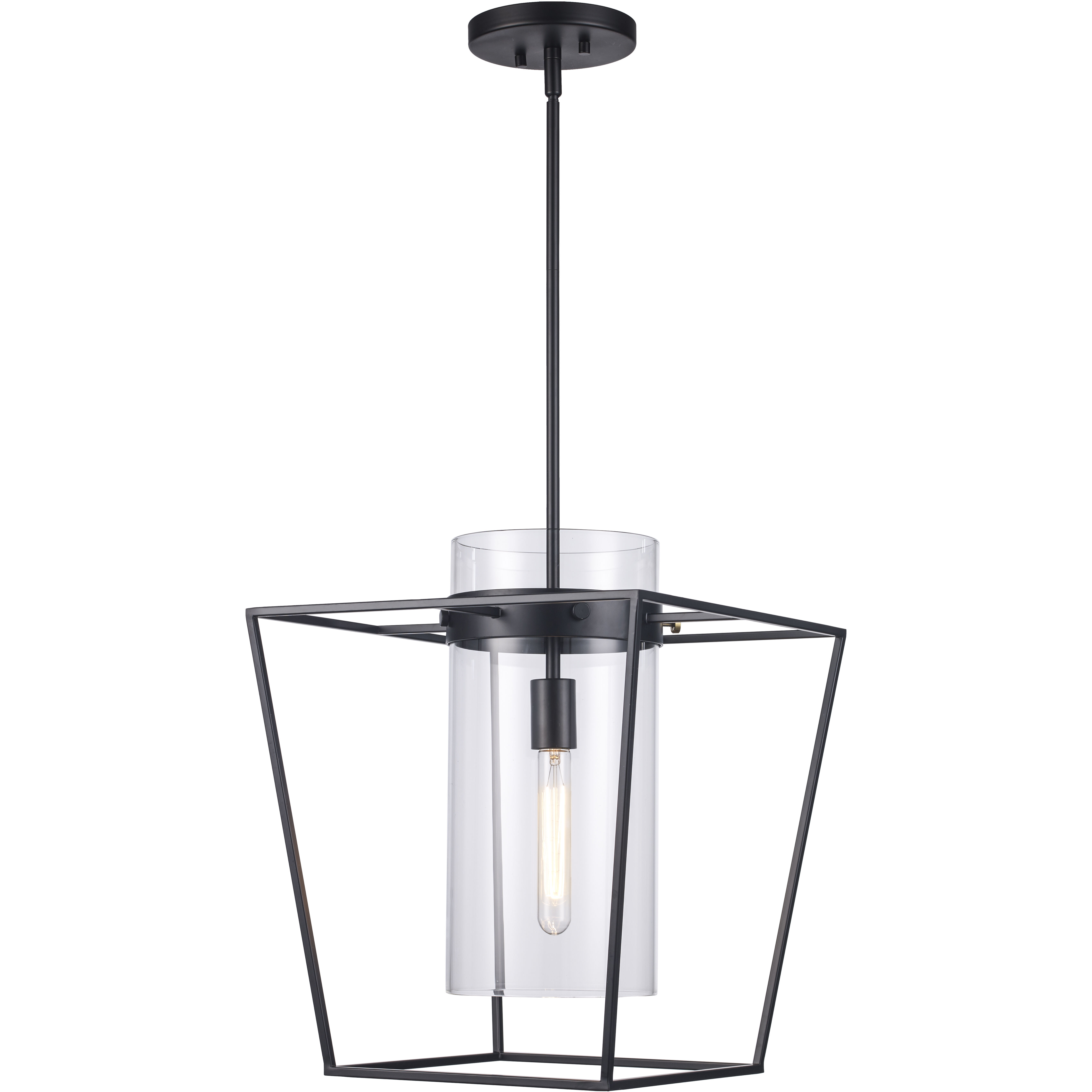 Nova 1 Light 15 inch Black Pendant Ceiling Light