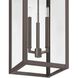 Hillside 3 Light 11 inch Dark Bronze Exterior Pendant