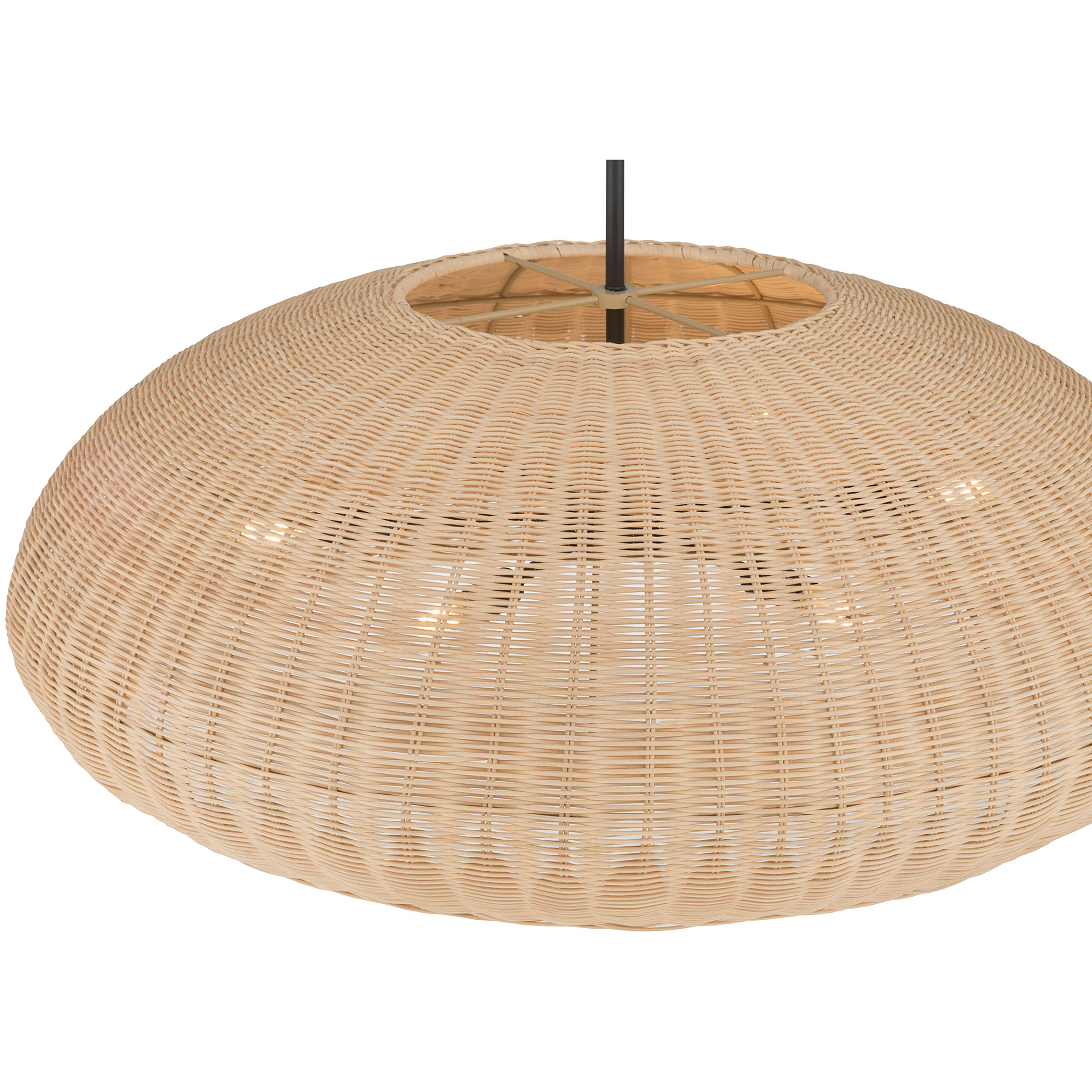 Natora 6 Light 32 inch Matte Black Pendant Ceiling Light