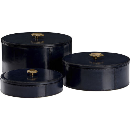Aberdeen 10.25 inch Blue Boxes, Set of 3