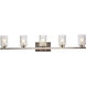 Cassie 5 Light 42 inch Stain Nickel Bath Sconce Wall Light