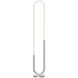 Huron 52.25 inch 21 watt Chrome Floor Lamp Portable Light