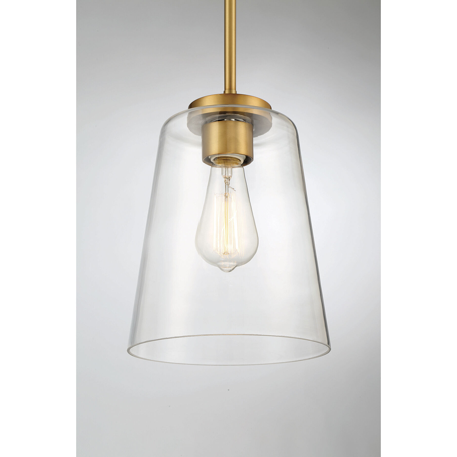 Calhoun 1 Light 8 inch Warm Brass Pendant Ceiling Light, Essentials