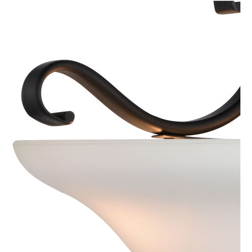 Monrovia LED 17 inch Oil Rubbed Bronze Semi-Flush Mount Ceiling Light