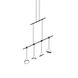 Suspenders LED 37 inch Satin Black Suspension Ceiling Light