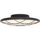 Peter Bristol Dot LED 13.75 inch Matte Black Flush Mount Ceiling Light in Matte Bronze