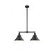 Franklin Restoration Briarcliff LED 21 inch Matte Black Chandelier Ceiling Light, Franklin Restoration
