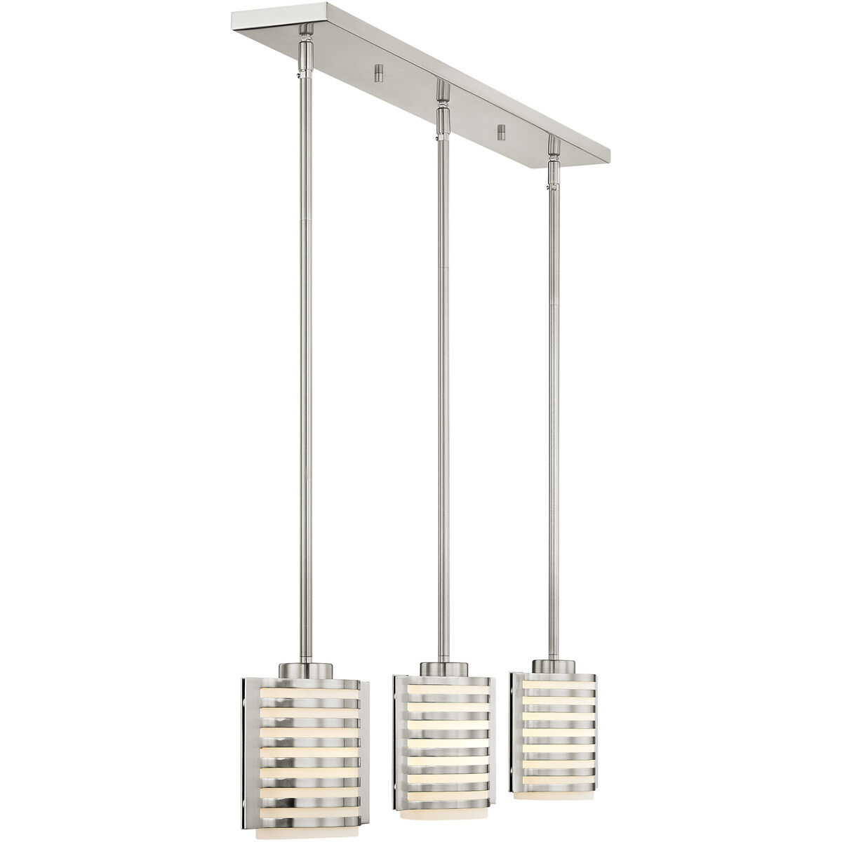 Mission 3 Light 25 inch Brushed Nickel Bath Vanity Wall Light
