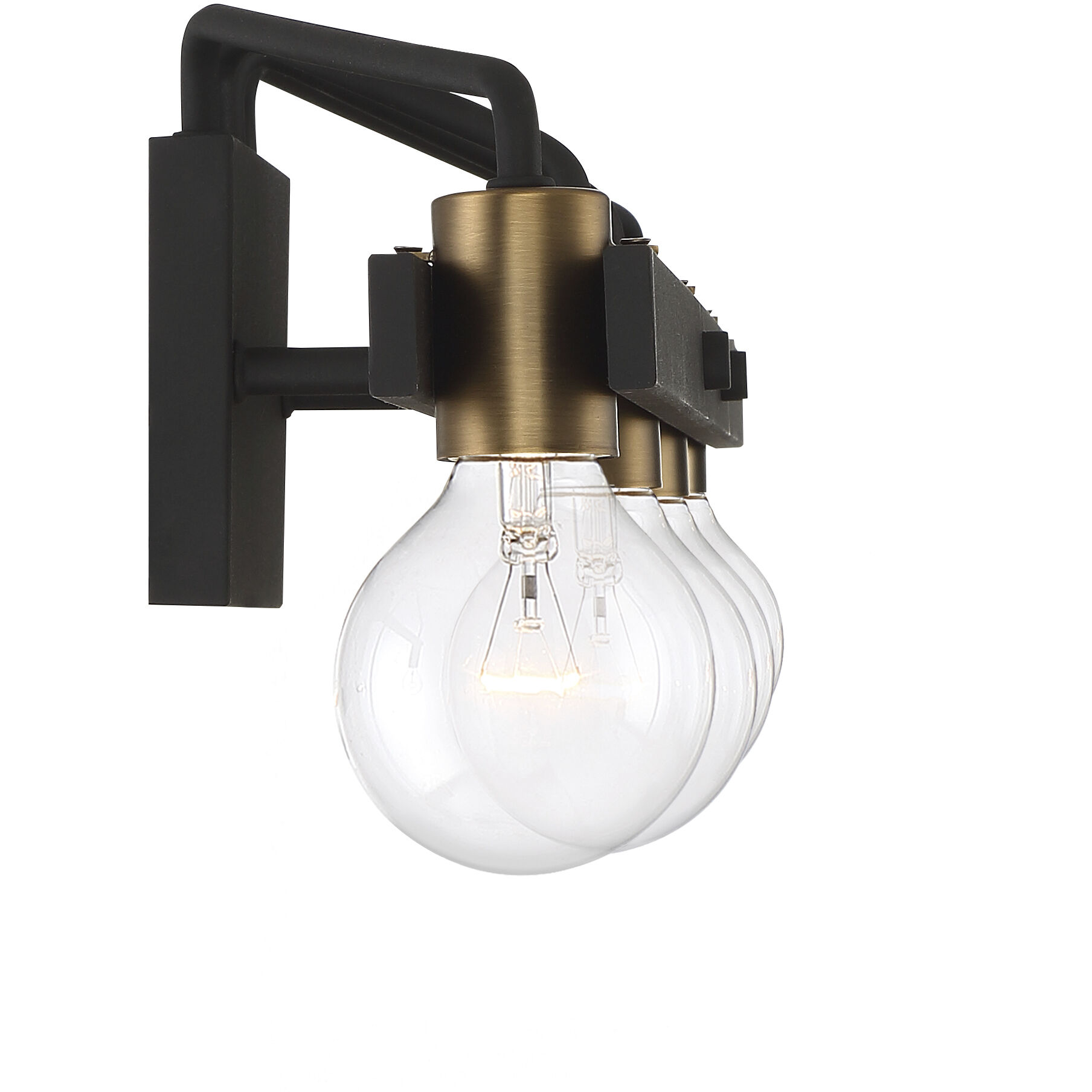 Ravella 4 Light 33 inch Black Bath Light Wall Light