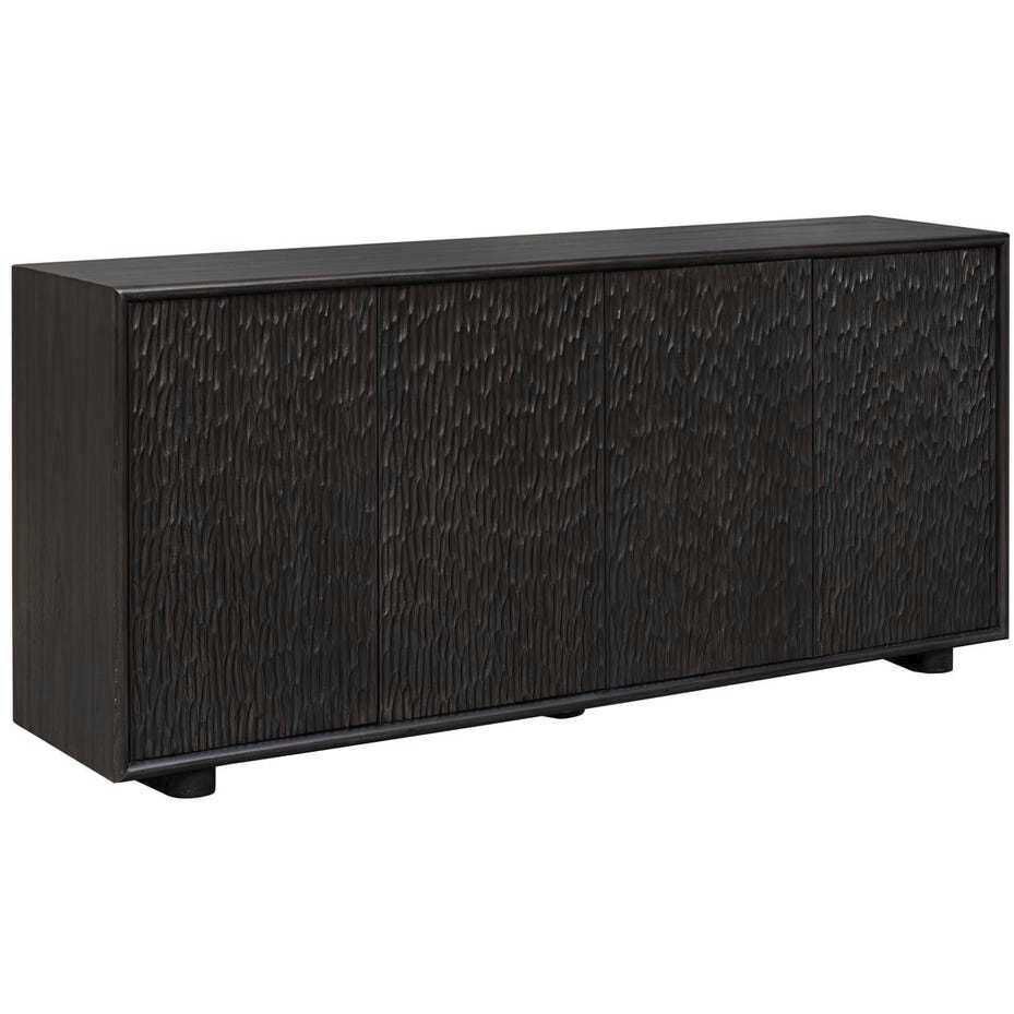 Stevenson Multi-Toned Ebony 4 Door Cabinet