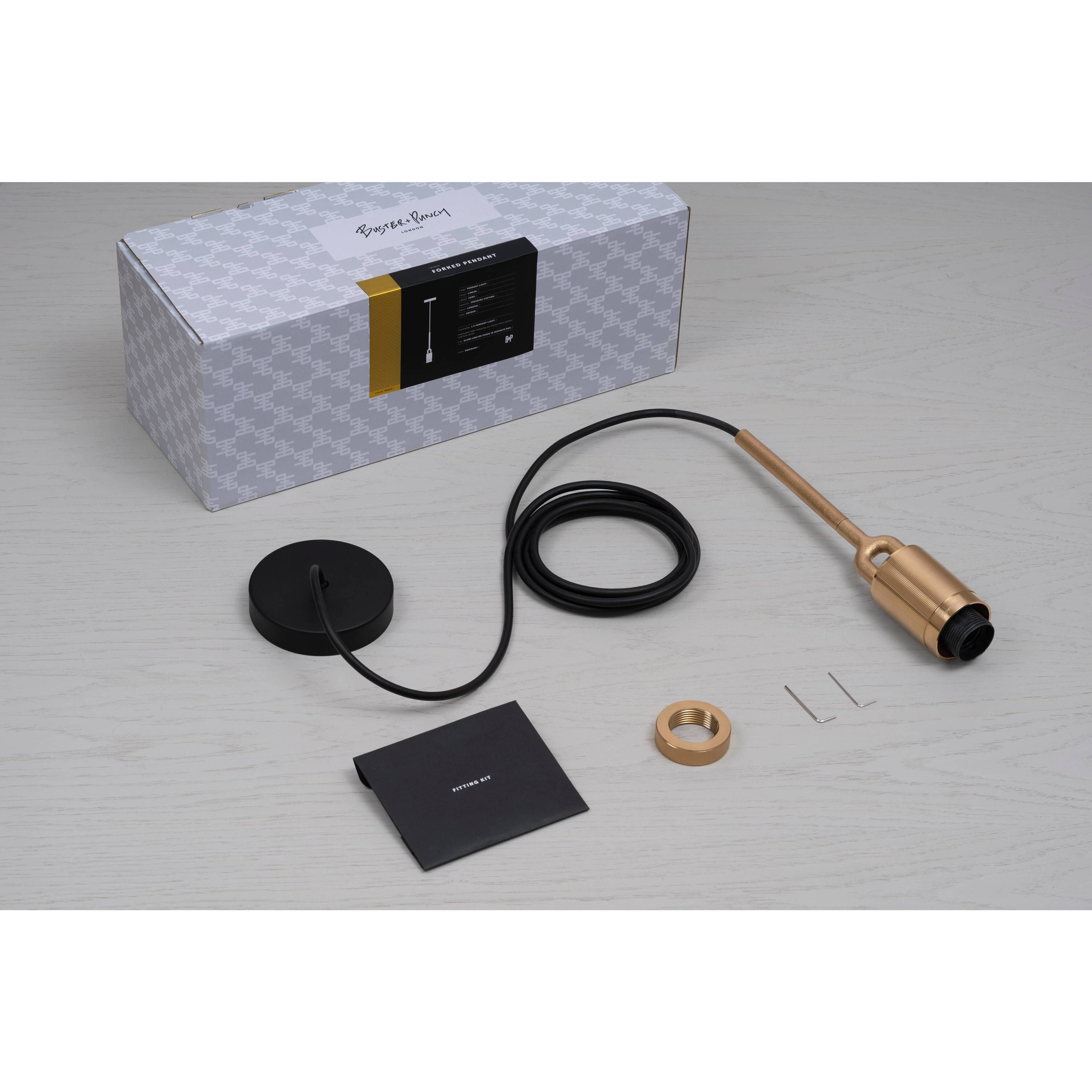 Forked LED 7.87 inch Steel Pendant Ceiling Light