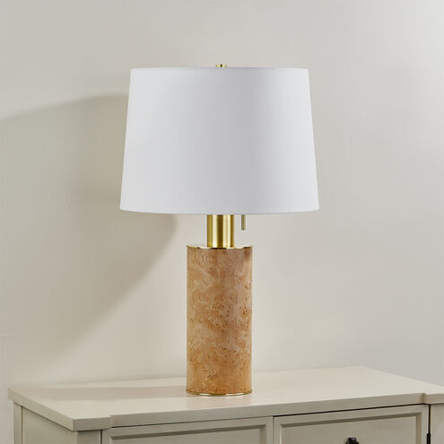 Clarissa 27.25 inch 15.00 watt Aged Brass Table Lamp Portable Light