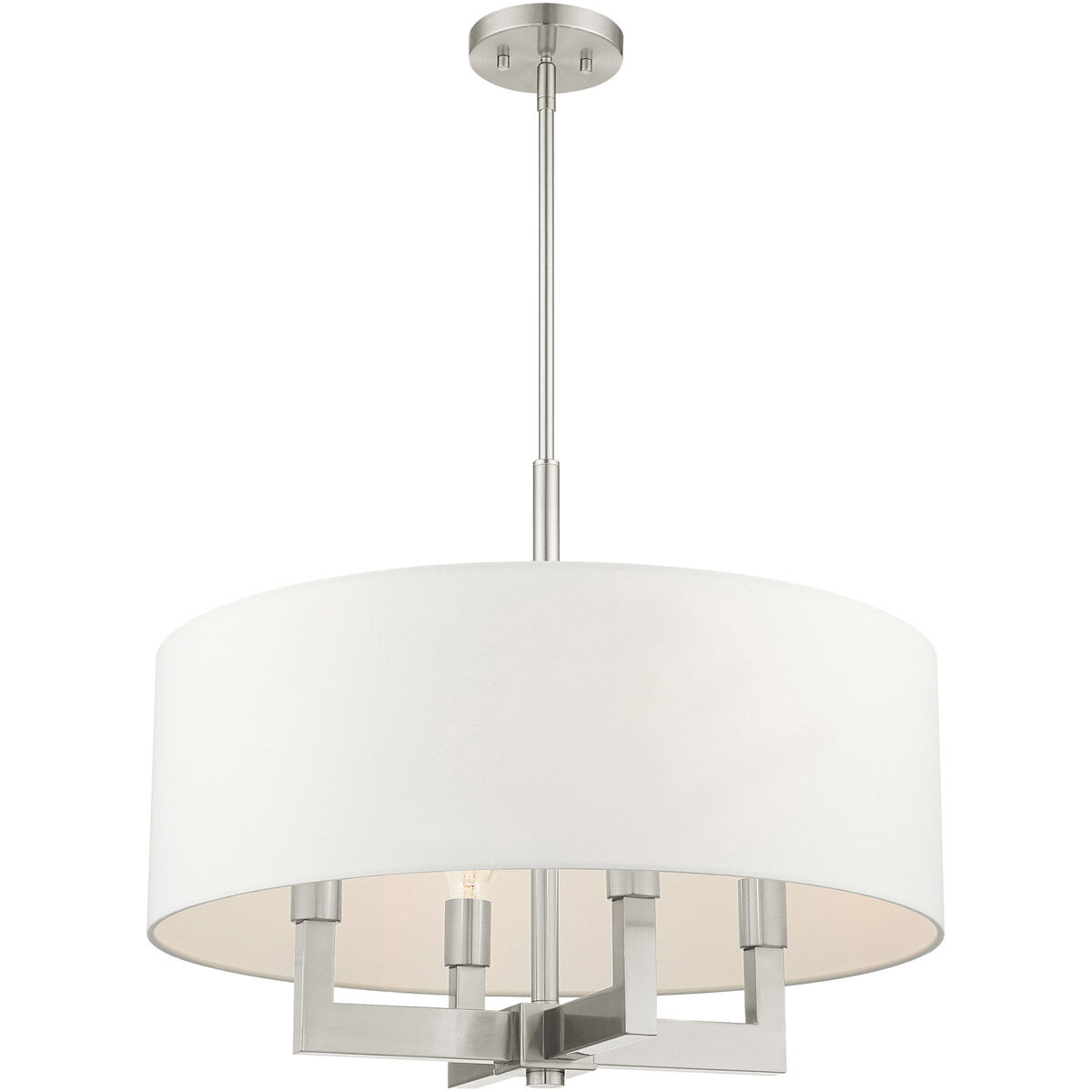 Cresthaven 4 Light 24 inch Brushed Nickel Chandelier Ceiling Light