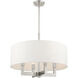 Cresthaven 4 Light 24 inch Brushed Nickel Chandelier Ceiling Light