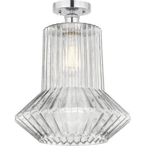 Edison Springwater 1 Light 12 inch Brushed Satin Nickel Flush Mount Ceiling Light