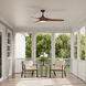 Hammerlin 60 inch Matte Black with Walnut Blades Indoor Ceiling Fan