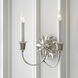 J. Randall Powers Huntington 2 Light 10.25 inch Polished Nickel Double Sconce Wall Light